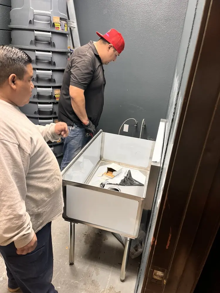Commercial plumbing and sink installation in Wright View